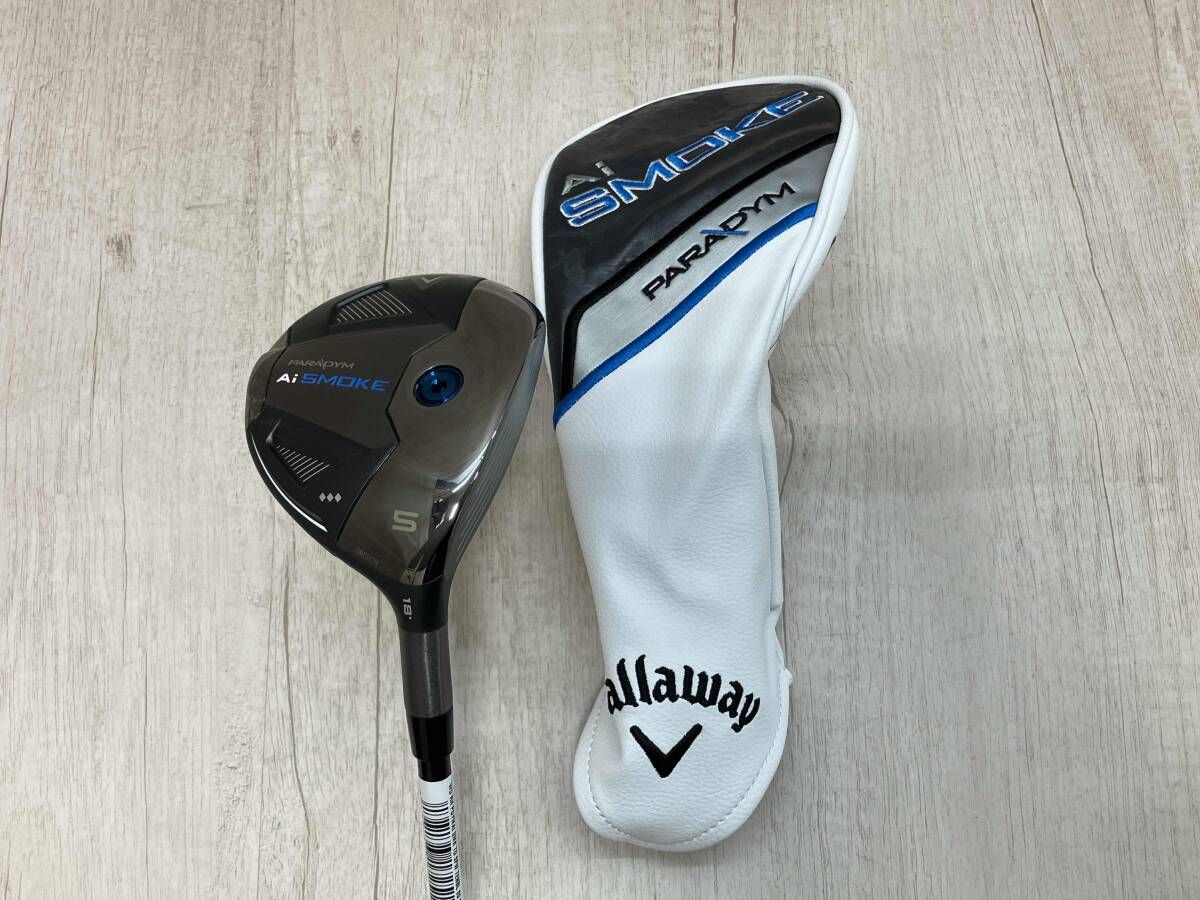 Callaway PARDYM AI SMOKE フェアウェイ キャロウェイ FLEX SR ロフト角 18° ヘッドカバー付き 男性右利き用 ゴルフクラブ