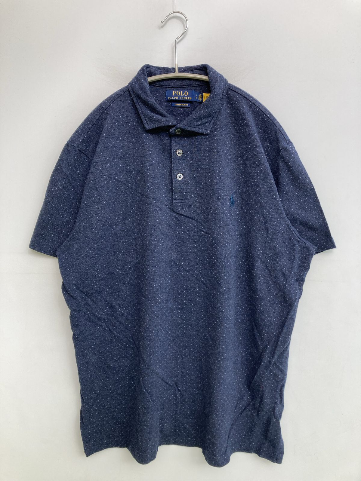 Polo Ralph Lauren ポロラルフローレン ポロシャツ L ネイビー ドット