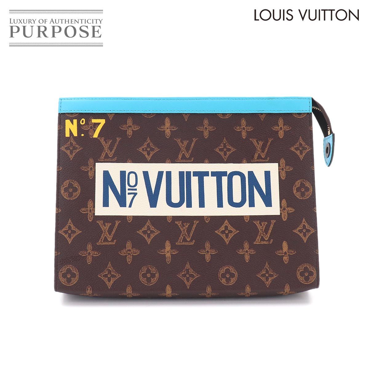 新品同様 ルイ ヴィトン LOUIS VUITTON トランク リール モノグラム ポシェット ヴォワヤージュ クラッチ バッグ M81204 90330878