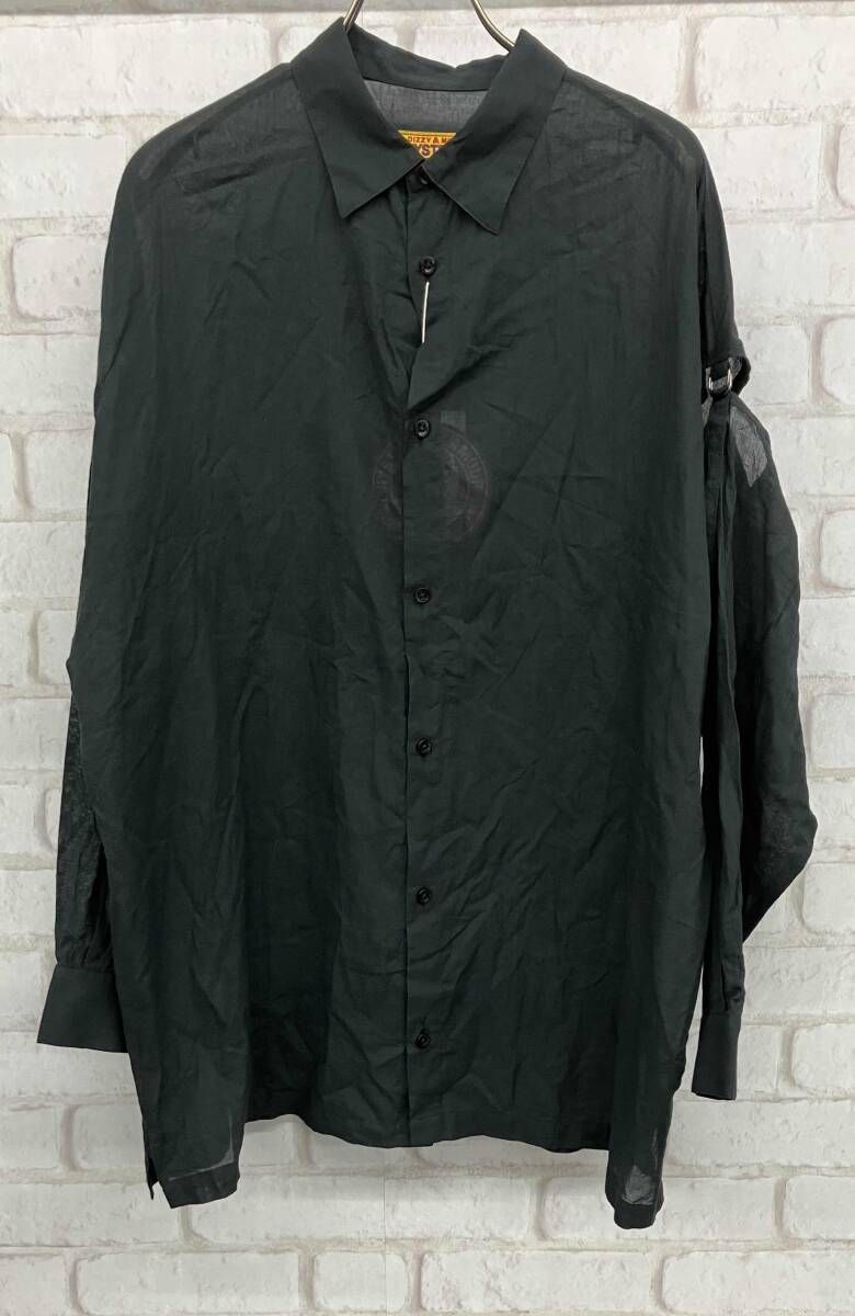 HYSTERIC GLAMOUR 長袖シャツ ヒステリックグラマー シアー ブラック 01251AH02