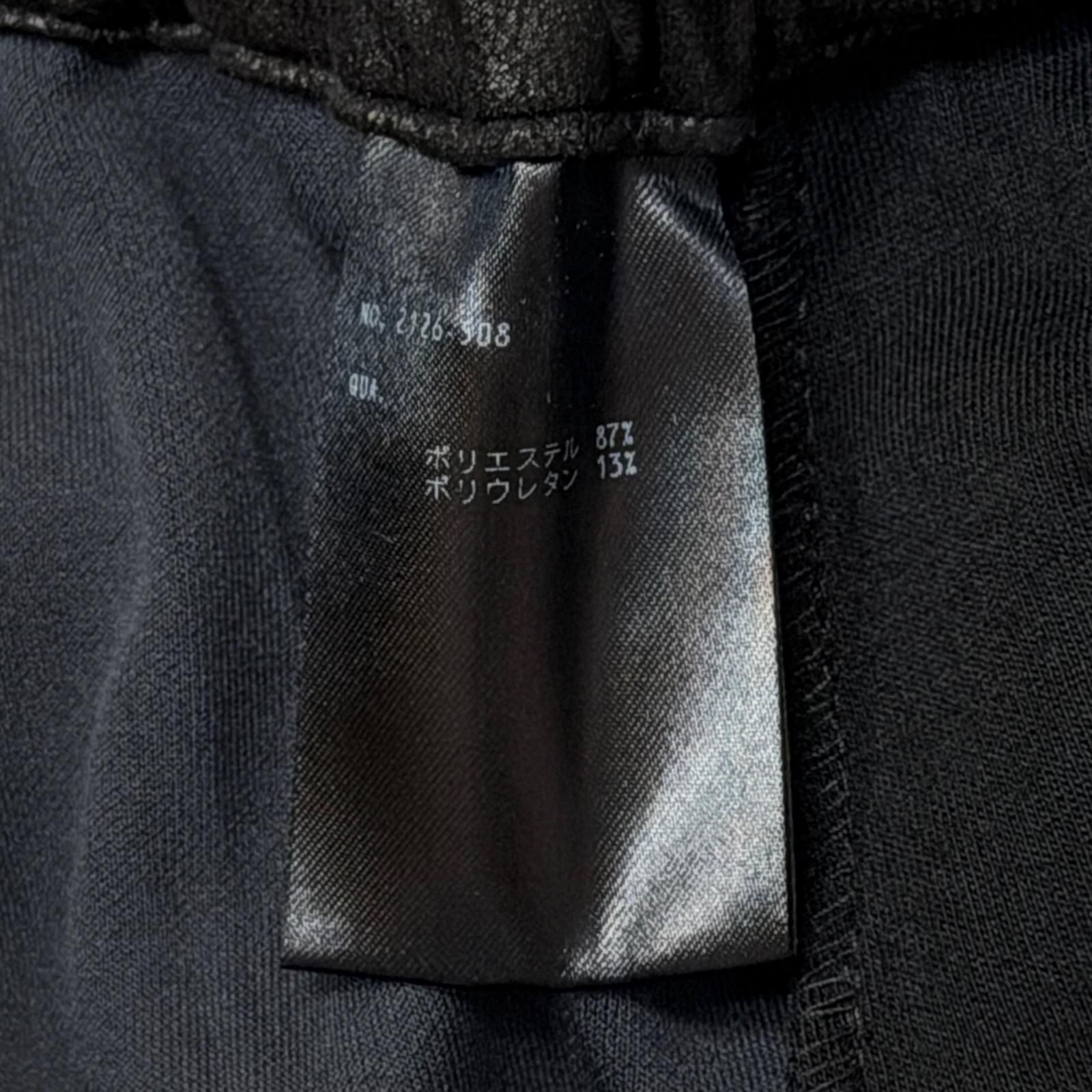 参考上代31900円 LAD MUSICIAN STRETCH FAUX LEATHER JERSEY STRAIGHT