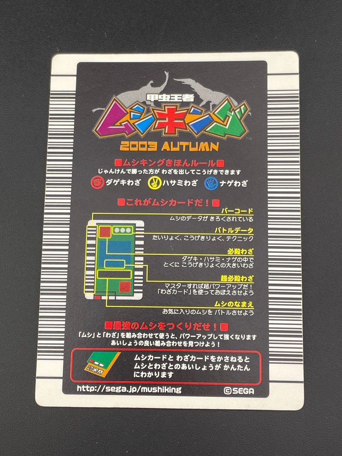 【中古品】タランドゥスツヤクワガタ　ムシキング　029A 2003年 中古品】 タランドゥスツヤクワガタ ムシキング 029A 2003年