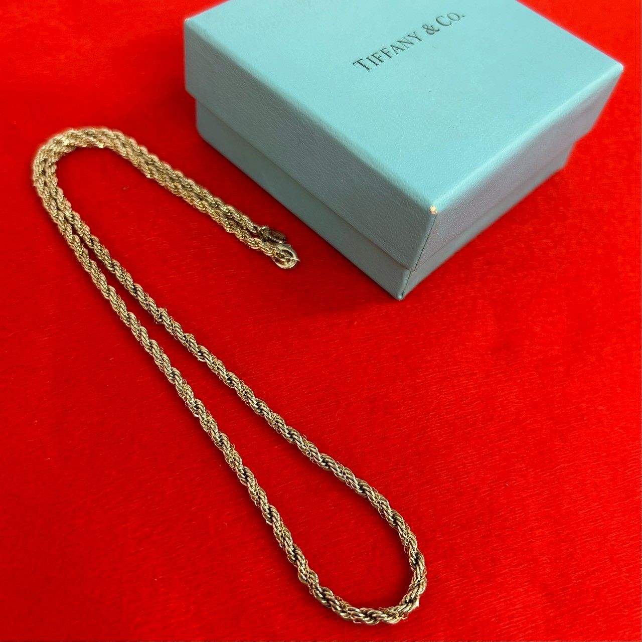 極 美品 TIFFANY&Co. ティファニー ツイストロープ ネックレス