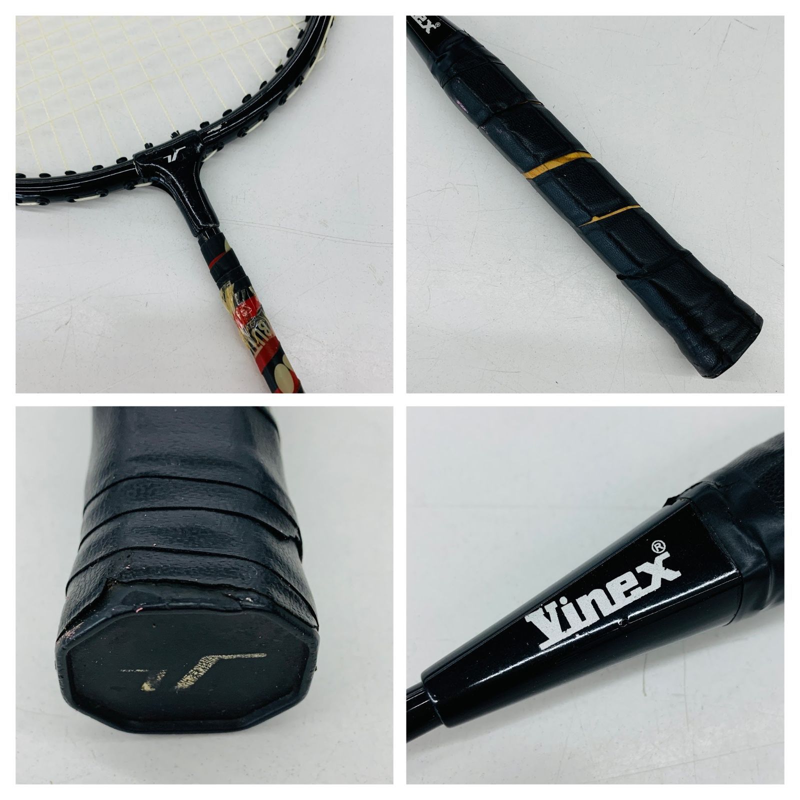 ジャンク品】バドミントン ラケット3本 ラケットバッグ セット YONEX