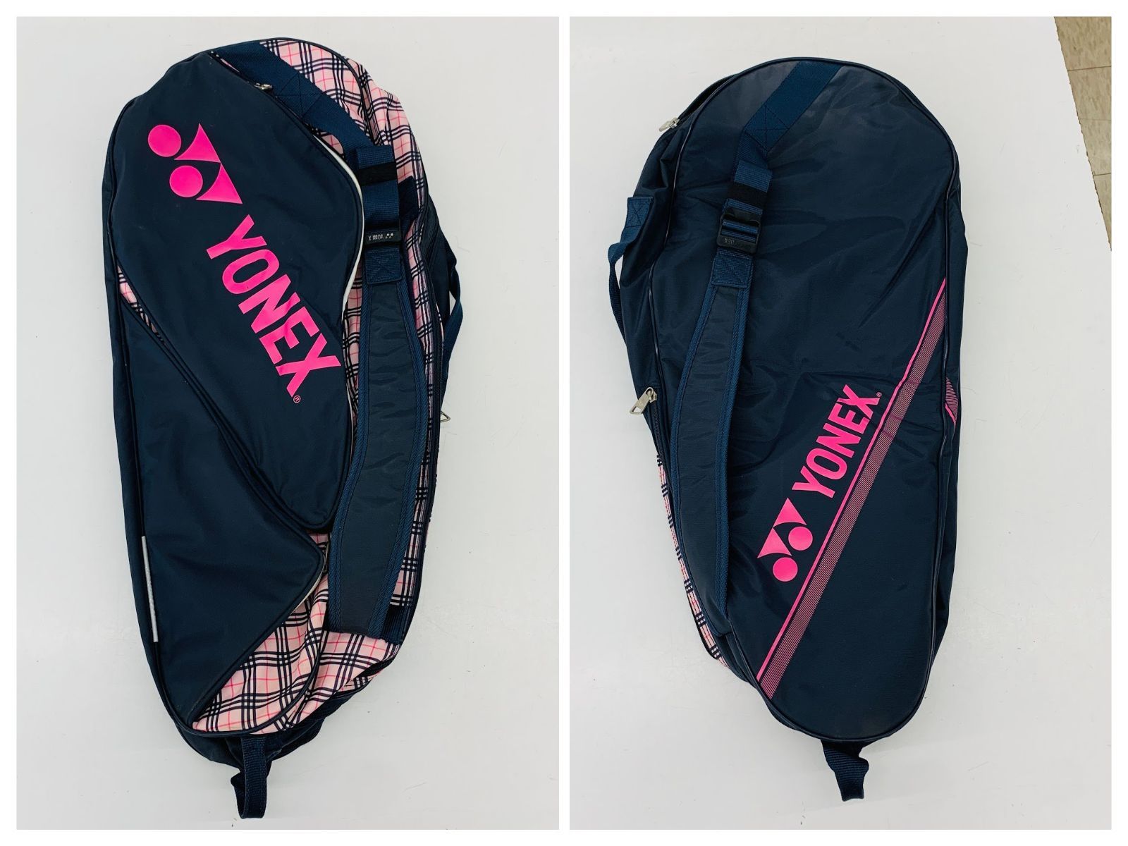 ジャンク品】バドミントン ラケット3本 ラケットバッグ セット YONEX
