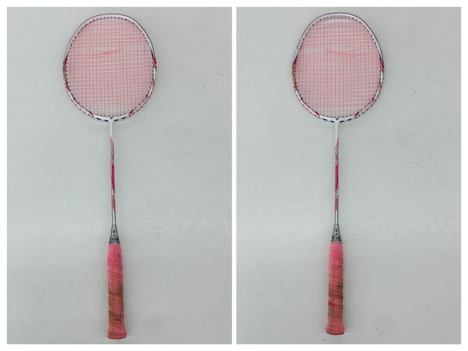 ジャンク品】バドミントン ラケット3本 ラケットバッグ セット YONEX