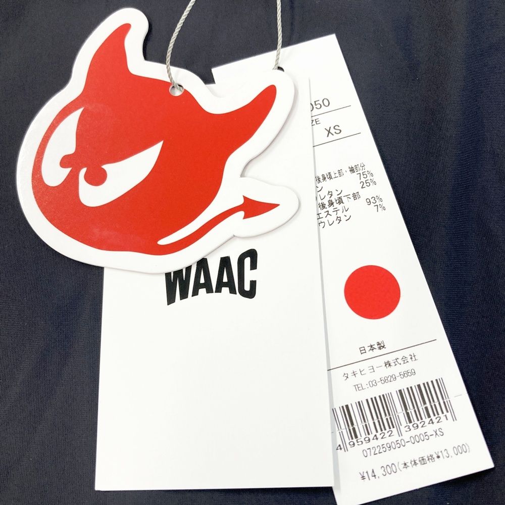 サイズ：XS WAAC ワック 072259050-0005 ハイネック 長袖メッシュ