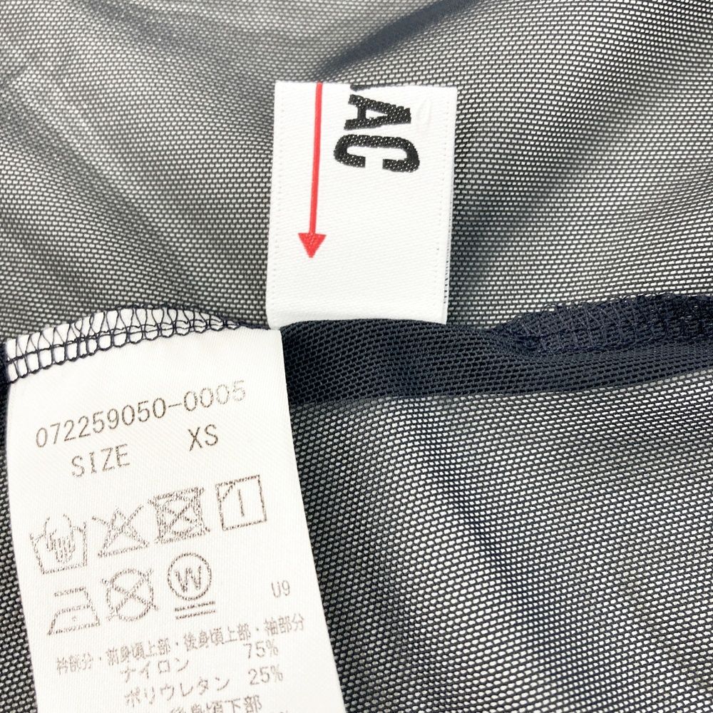 サイズ：XS WAAC ワック 072259050-0005 ハイネック 長袖メッシュ