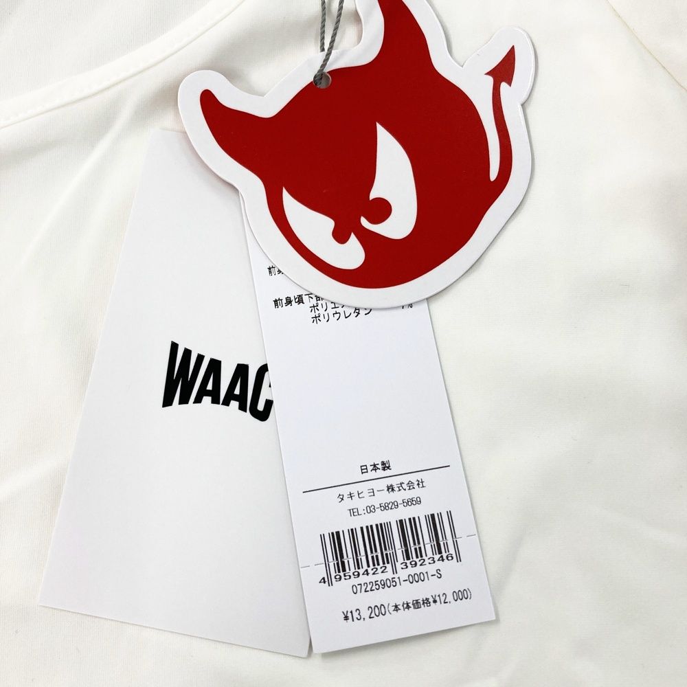 サイズ：S WAAC ワック 072259051-0001 長袖メッシュインナーTシャツ
