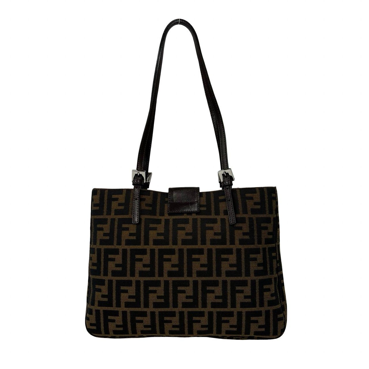 極 美品 FENDI フェンディ ヴィンテージ ズッカ FF 柄 キャンバス