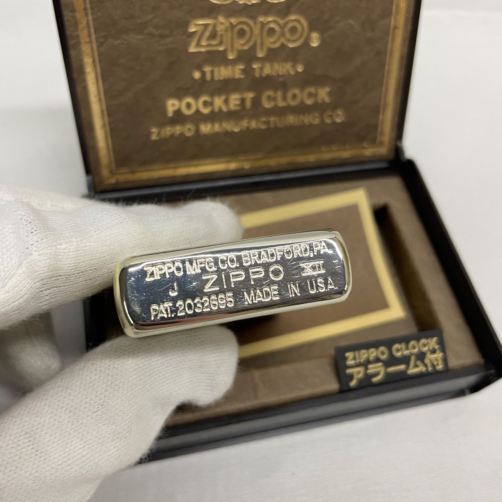 ◇ ZIPPO TIME TANK POCKETCLOCK タイムタンク ポケットクロック