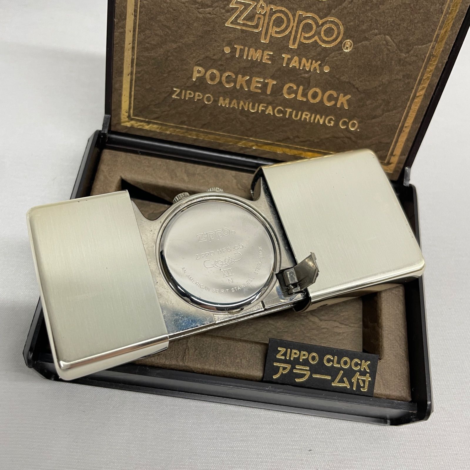 ◇ ZIPPO TIME TANK POCKETCLOCK タイムタンク ポケットクロック