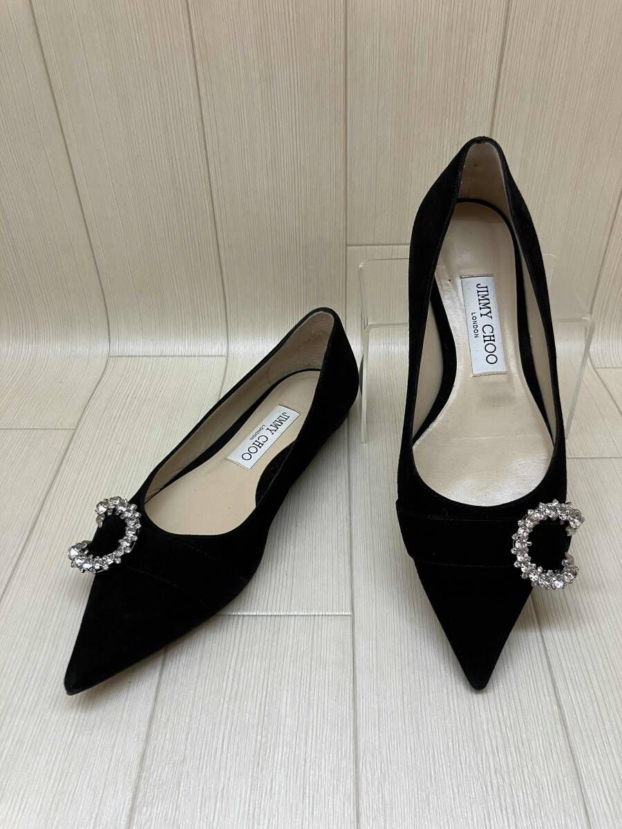 ★ JIMMY CHOO ジミーチュウ パンプス SARESA 65 サイズ36.5 ブラック 通年