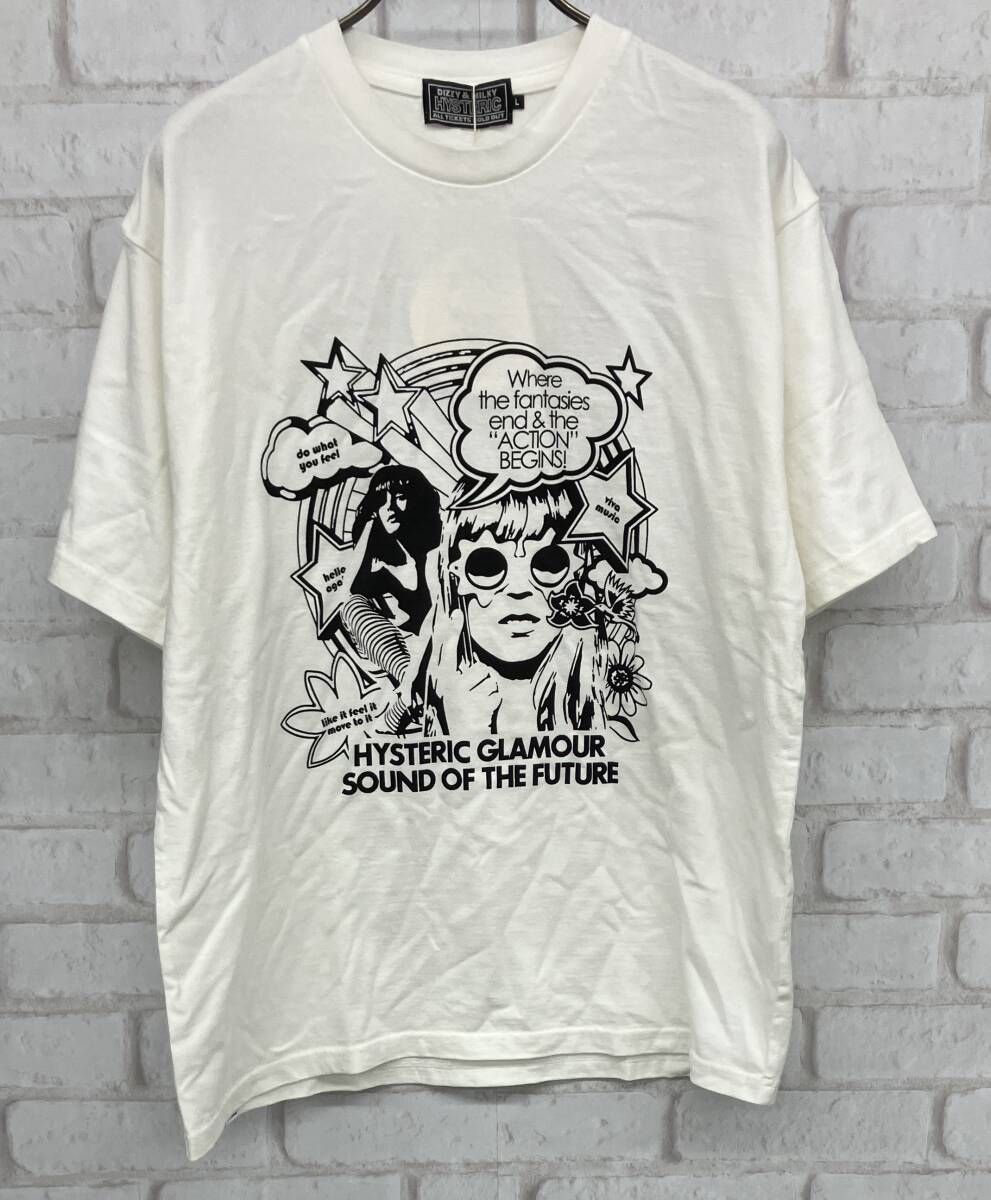 HYSTERIC GLAMOUR 半袖Tシャツ ヒステリックグラマー ホワイト size L