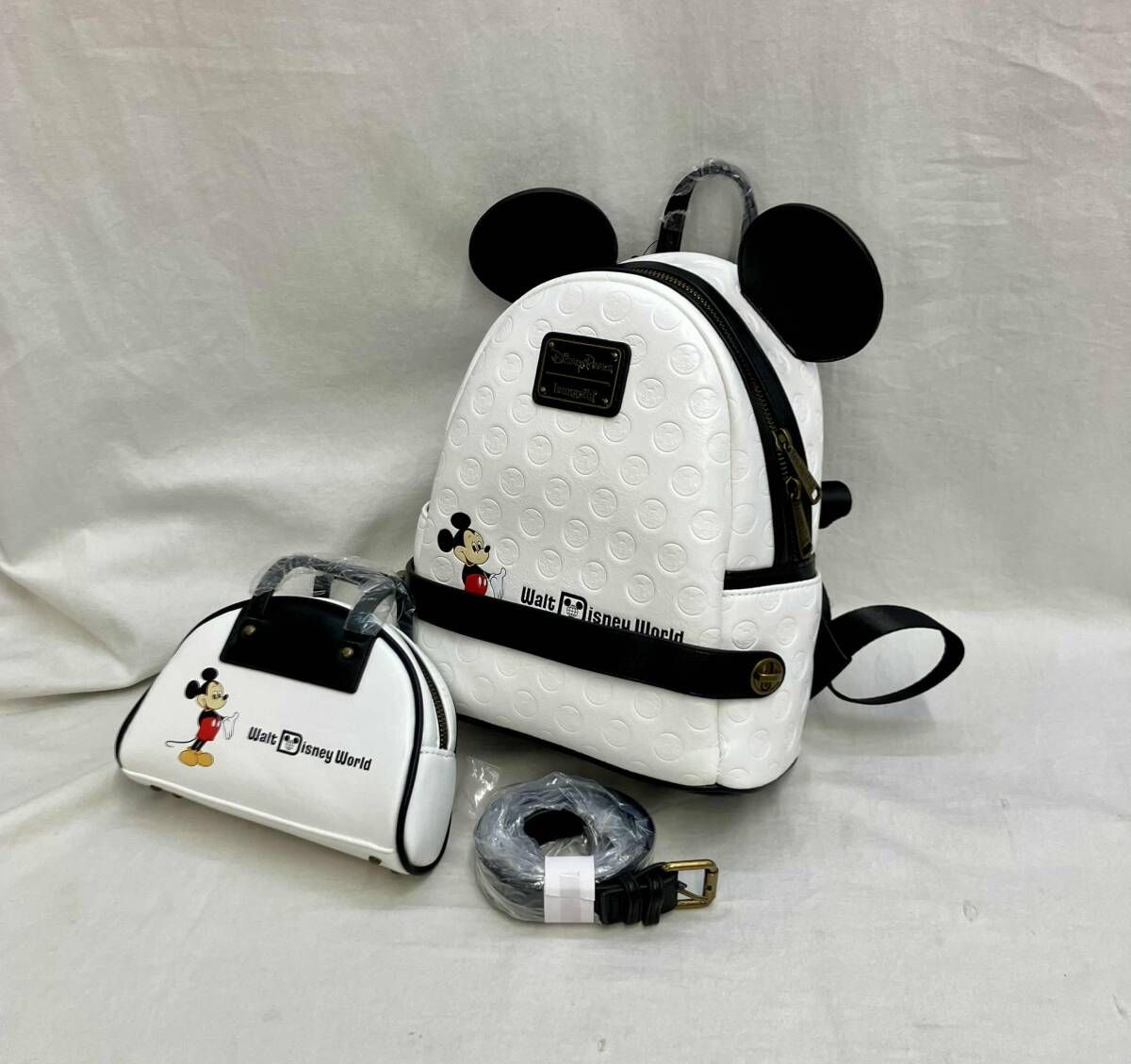 Walt Disney World 50周年 ウォルト ディズニー ワールド Loungefly ラウンジフライ ミッキーマウス 3WAY バックパック ポーチ WDW