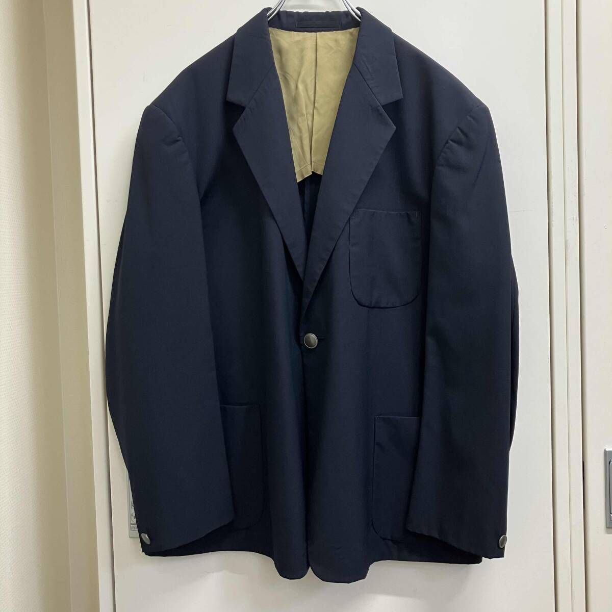 【90s】 Y's for men テーラードジャケット 濃紺 90s archive Y's for men テーラードジャケット ナイロン混1B