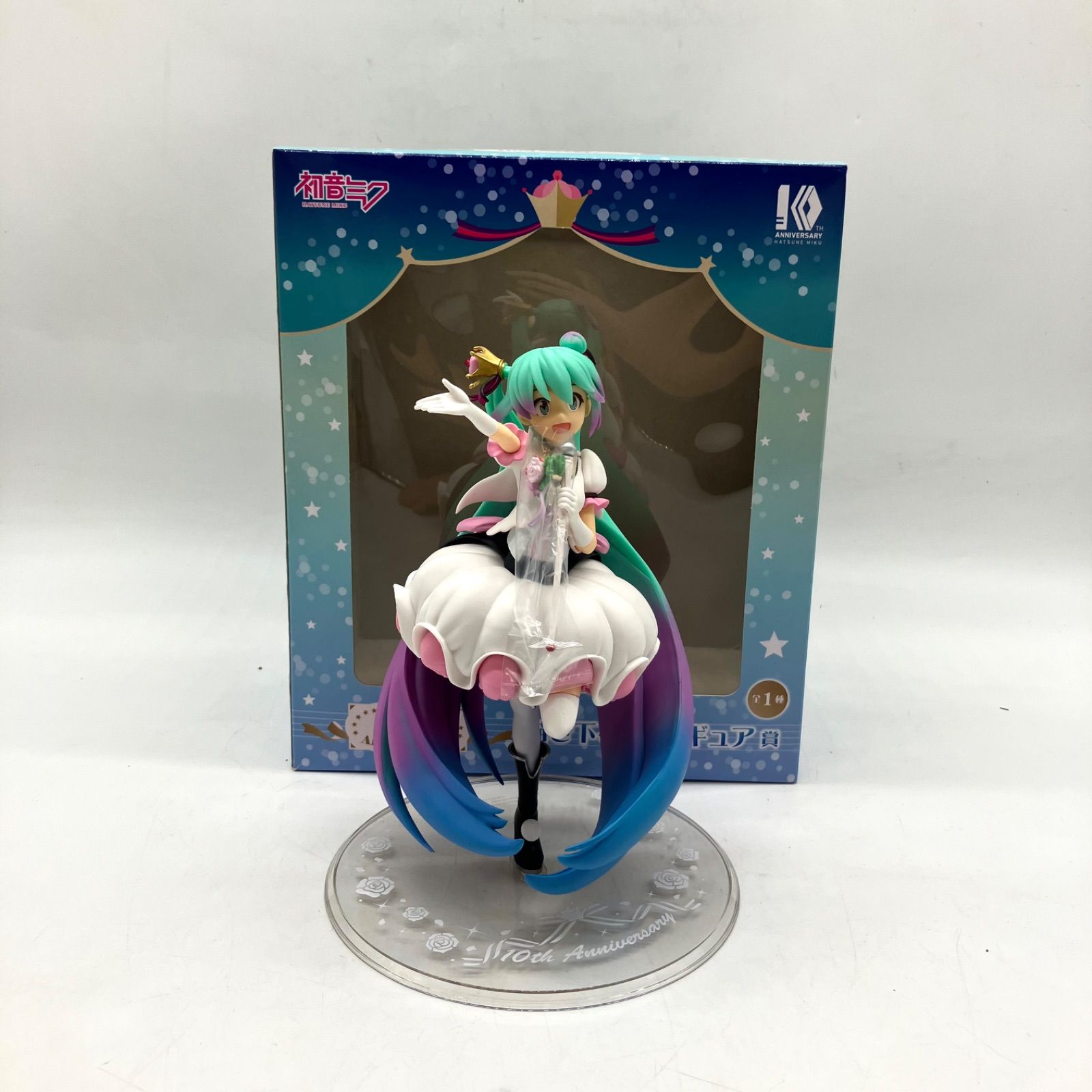 F506【訳あり】TAITO フィギュア 初音ミク 10th Anniversatyくじ 描き