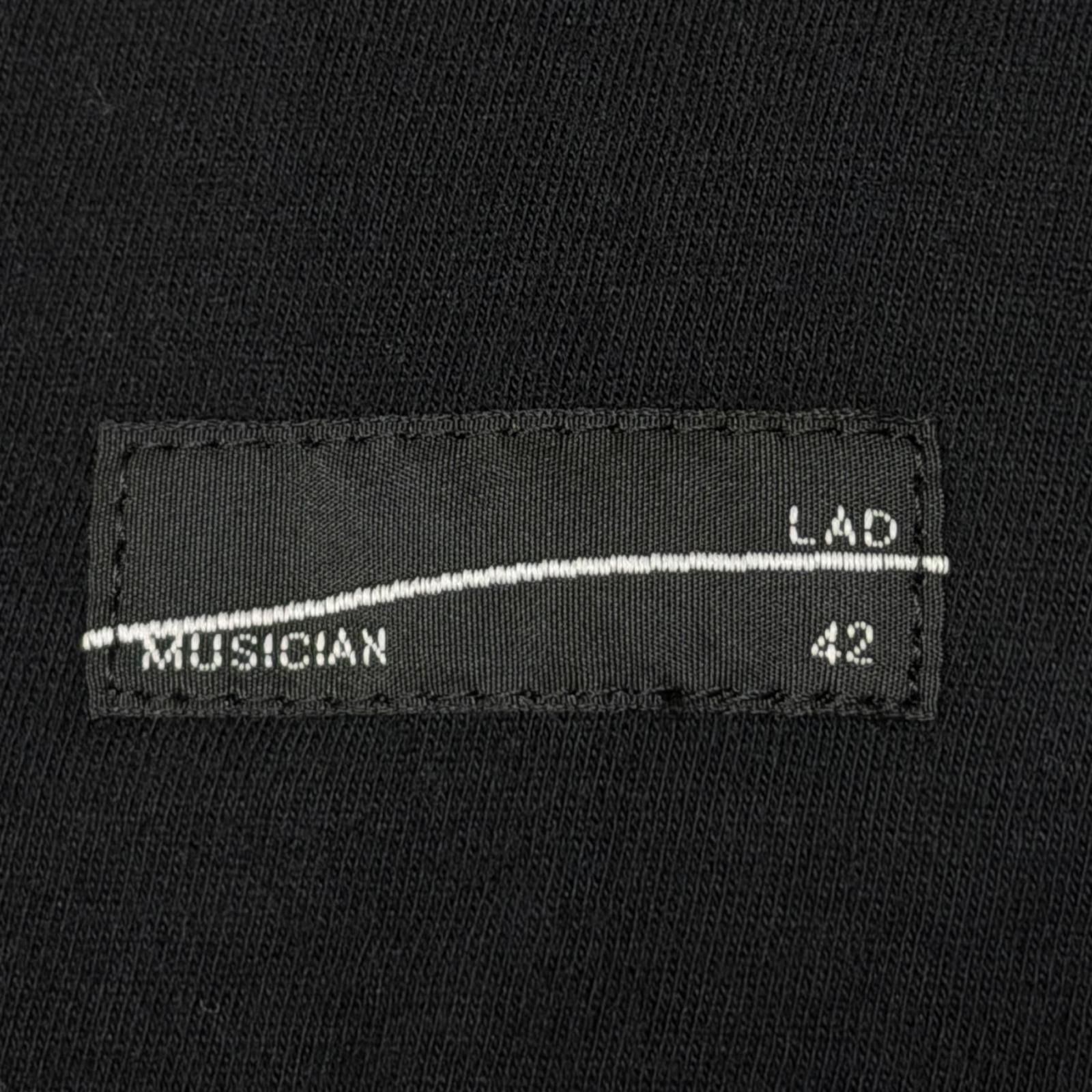 参考上代36300円 LAD MUSICIAN 26SS STRETCH FAUX LEATHER JERSEY OVER PANTS ストレッチフェイクレザージャージパンツ イージーパンツ ラッドミュ―ジシャン 2126-516 ブラック 42 （19005M） 参考上代36300円 LAD MUSICIAN 26SS STRETCH FAUX LEATHER JERSEY OVER