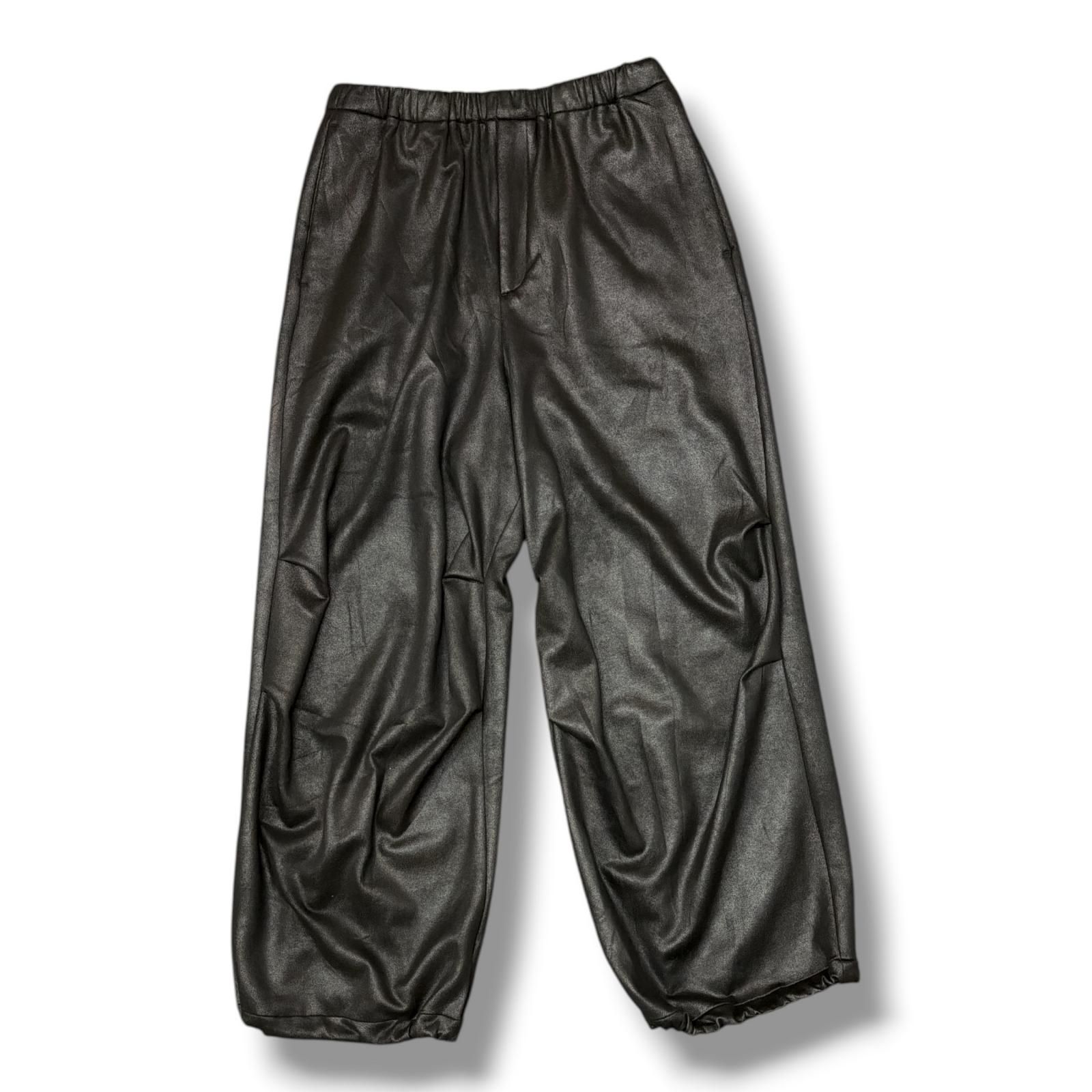 LAD MUSICIAN レザーパンツ 参考上代36300円 LAD MUSICIAN 26SS STRETCH FAUX LEATHER JERSEY OVER