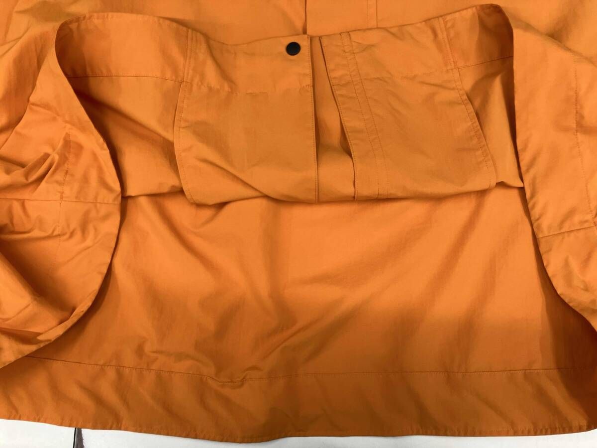 オレンジ HOMME PLISSE ISSEY MIYAKE ナイロンコート HP12FA022 撥水