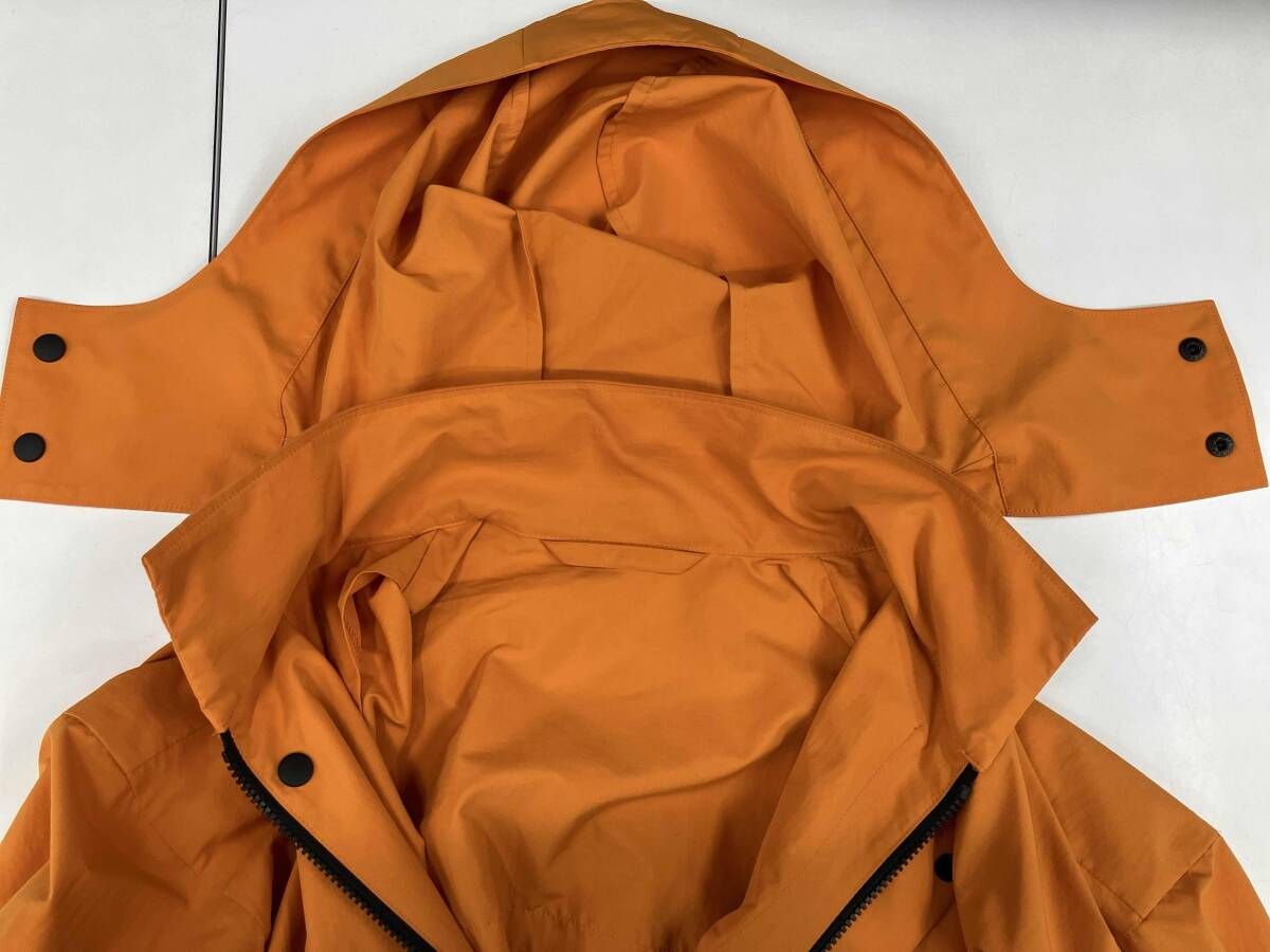 オレンジ HOMME PLISSE ISSEY MIYAKE ナイロンコート HP12FA022 撥水
