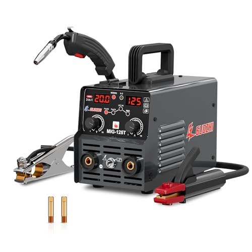 GZ GUOZHI 溶接機 100v 半自動 125A アーク溶接 ノンガスワイヤー溶接 tig溶接 1台3役 インバーター直流 半自動溶接機 定格使用率60% 小型 軽量 家庭用 初心者向け 電気溶接機 MIG-125Tpms 69f65c87