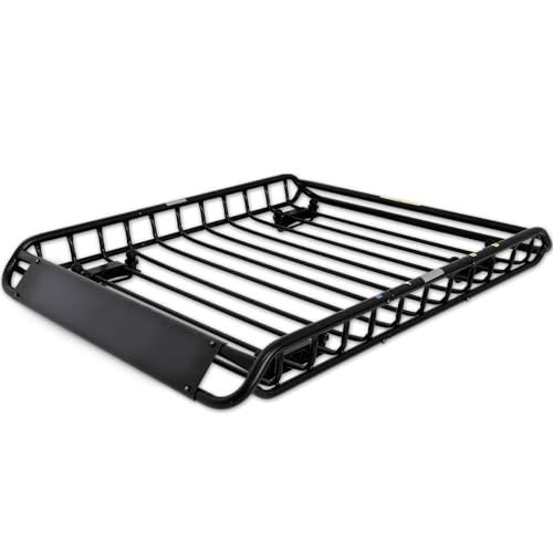 e-choice ルーフラック スチール ルーフキャリア カーゴラック ルーフバスケット ブラック 3分割 組立式 汎用 (長さ142x幅102x高さ13cm) R13pms fe1e117f 16,131円