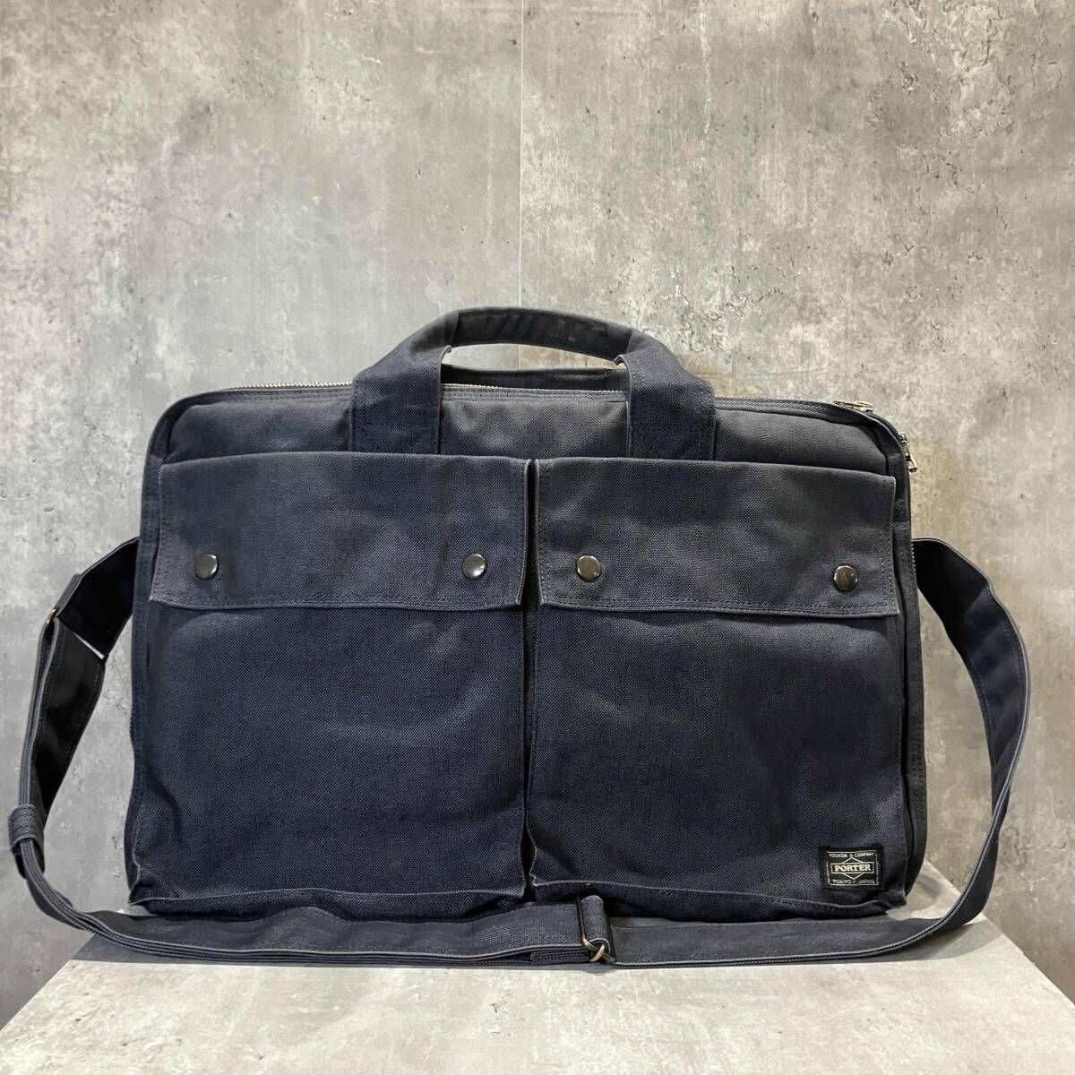 PORTER ブリーフケース SMOKY 2WAY BRIEFCASE ネイビー ポーター