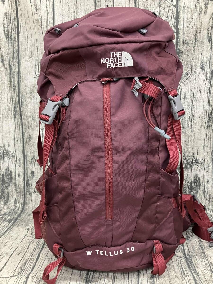 THE NORTH FACE ザ ノースフェイス ザック レッド W TELLUS 30 レインカバー有り 8,073円