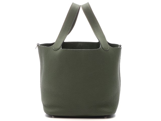 HERMES エルメス ピコタンロックMM カノピ/SV ハンドバッグ トリヨンクレマンス カノピ □Q刻印 レディース【中古】