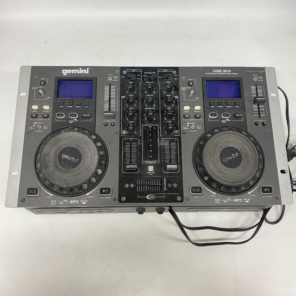 Gemini CDM-3610 DJ ワークステーション DJ機材 ミキサー MP3対応