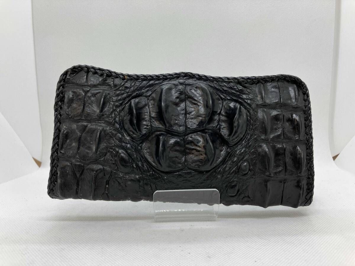 crocodile leather ワニ革 BLK ブラック