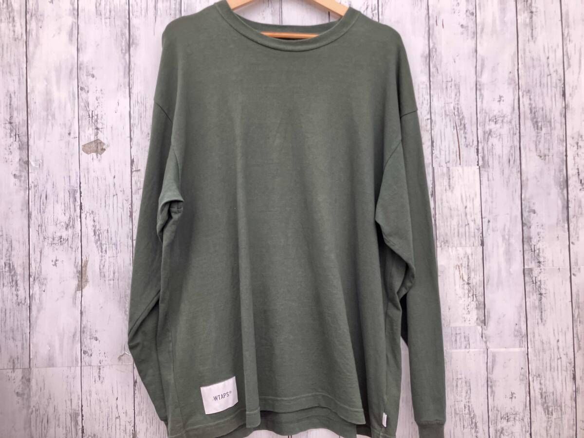 トップス M WTAPS ダブルタップス EX47 241ATDFT 長袖Tシャツ SIZE X02 モス