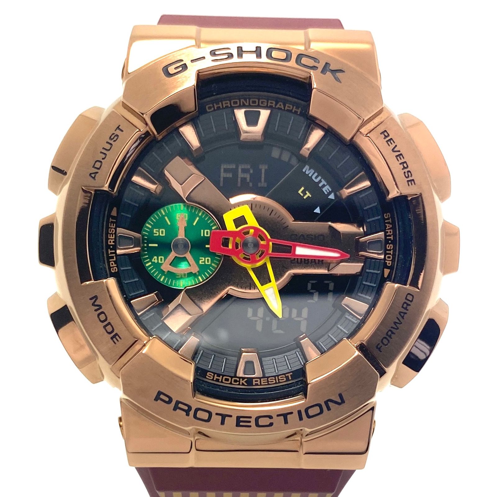 【美品・希少】カシオ CASIO G-SHOCK ジーショック 八村塁シグネチャーモデル 第二弾 GM-110RH-1AJR クォーツ アナデジ 樹脂ベルト 替えベルト付き