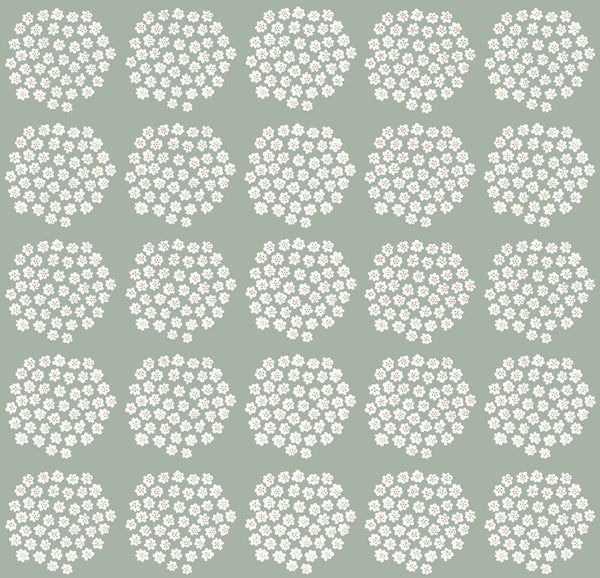 marimekko マリメッコ 壁紙 PUKETTI プケッティ カーキグレー 70cm×10.05m 北欧デザイン 輸入壁紙 新品未使用