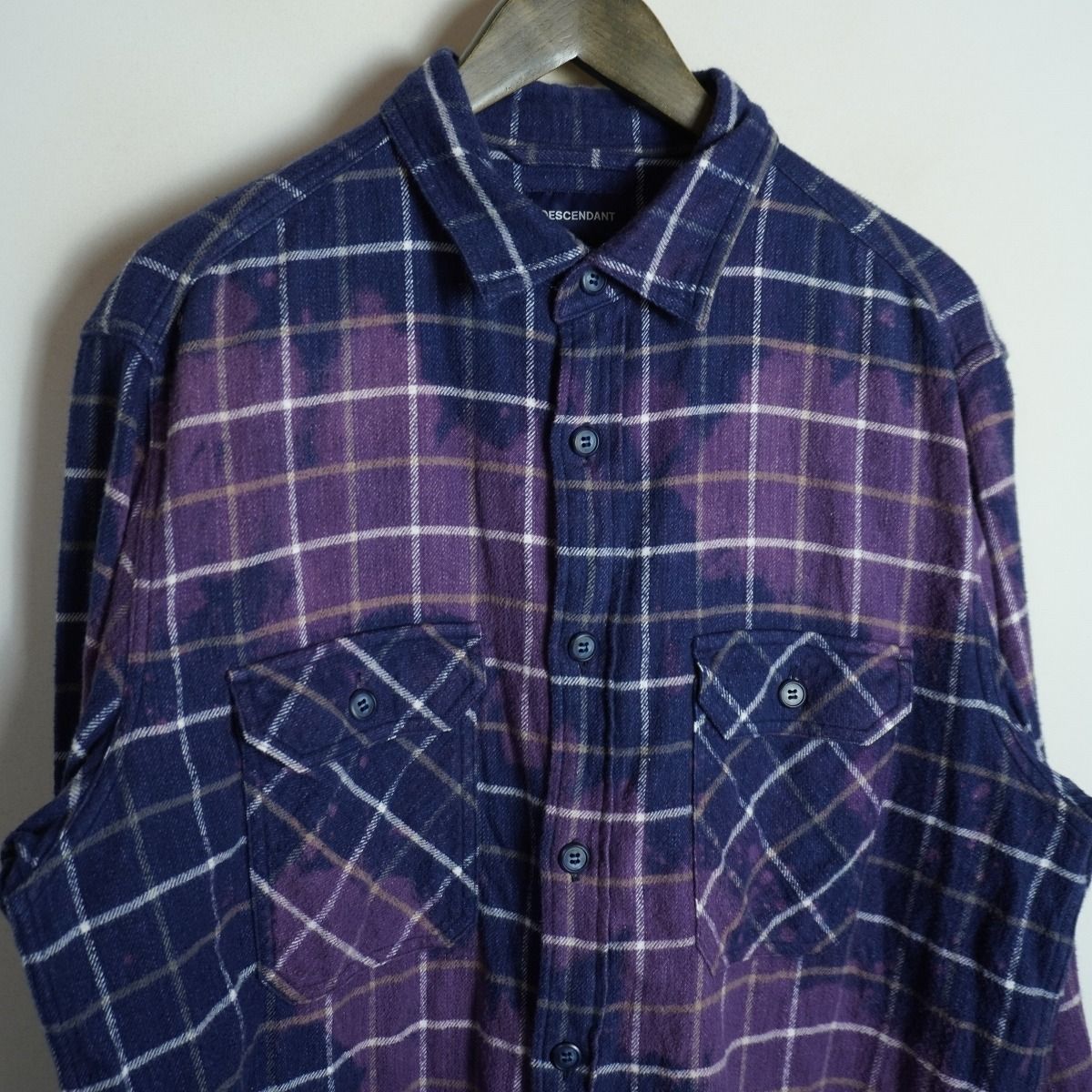 DESCENDANT ディセンダント MOSS CHECK LS SHIRT モスチェック 長袖