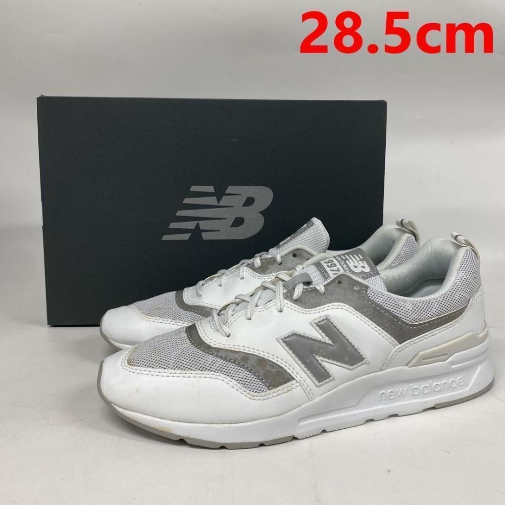 訳あり ニューバランス CM997HFK メンズ スニーカー 28.5cm ホワイト 