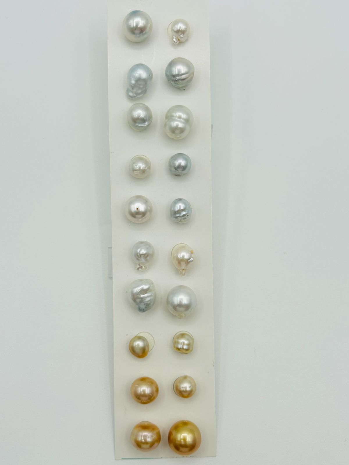 【まとめ買いがお得！】真珠 南洋 白蝶 パール ルース 9.0～15.0㎜UP 20PCS 貫通珠 South Sea Pearl