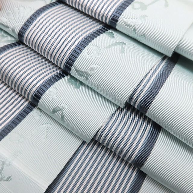 百華❀Y5270◆新品 本場筑前博多織 良き事聞く 未かがり 夏着物 浴衣 正絹 半幅帯 百華❀Y5270◆新品 本場筑前博多織 良き事聞く 未かがり 夏着物 浴衣 正絹 半幅帯