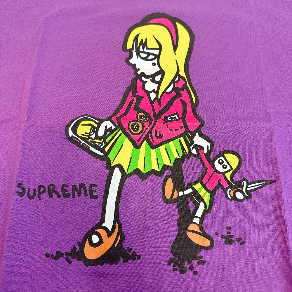 シュプリーム Supreme 21SS Suzie Switchblade Tee パープル Lサイズ 
