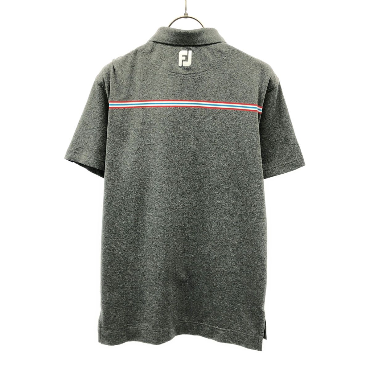 FootJoy フットジョイ ゴルフ 半袖 ポロシャツ S グレー メンズ 古着