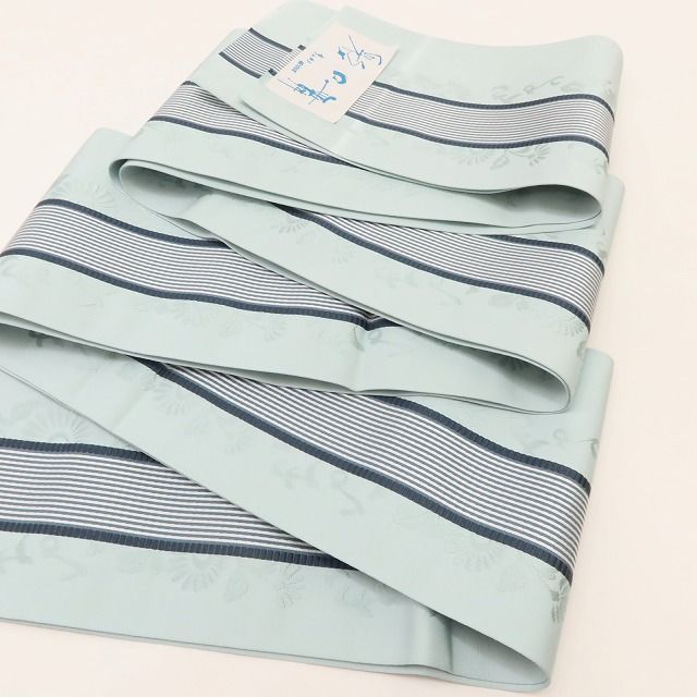 百華❀Y5270◆新品 本場筑前博多織 良き事聞く 未かがり 夏着物 浴衣 正絹 半幅帯 百華❀Y5270◆新品 本場筑前博多織 良き事聞く 未かがり 夏着物 浴衣 正絹 半幅帯