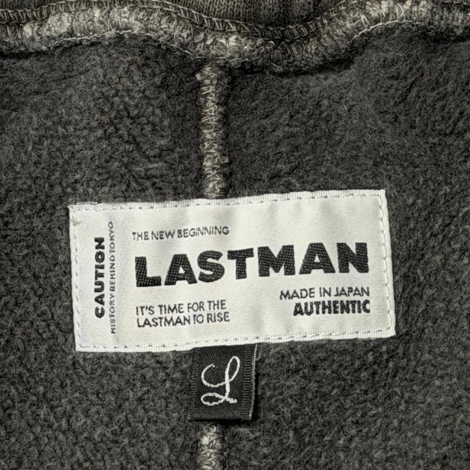 参考上代41800円 LASTMAN LOGO SWEAT SHORTS ハーフパンツ ラストマン