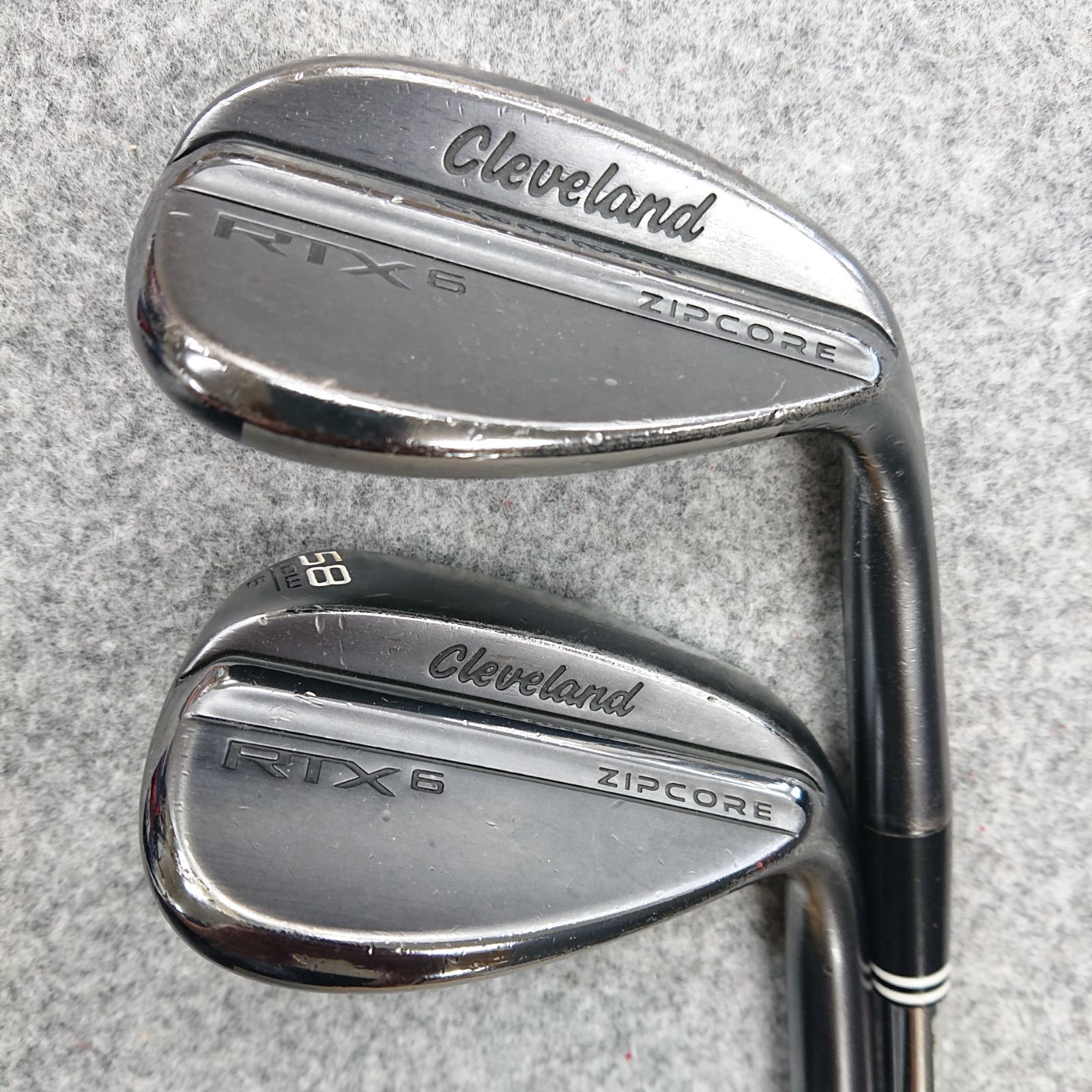 クリーブランド RTX6 ZIPCORE ブラックサテン ウェッジ 54°/8° LOW+ ＆ 58°/6° LOW 2本セット N.S.PRO MODUS3 TOUR105 (S)