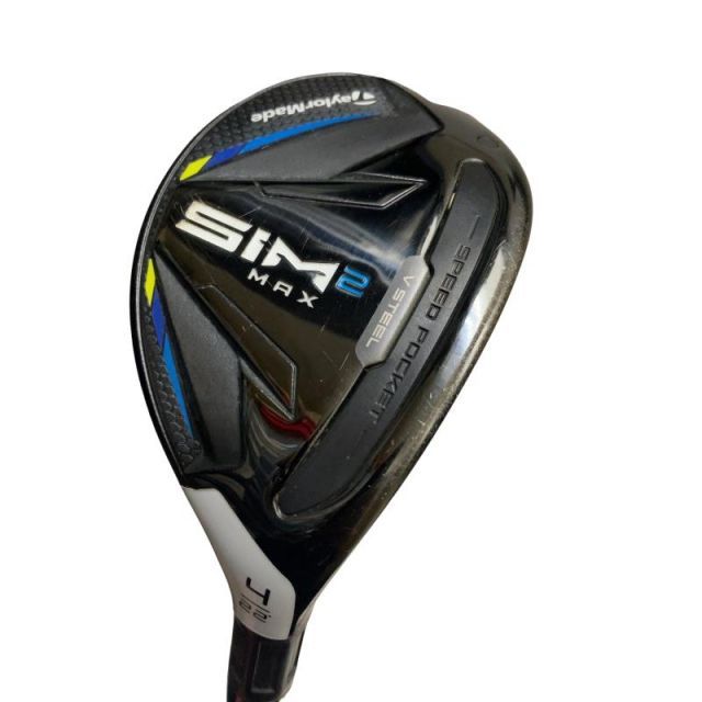 【中古】 テーラーメイド SIM2 MAX U4 ユーティリティ UT 純正特注シャフト (フレックスS) メンズ 男性用 右利き 右用 Dランク ゴルフクラブ