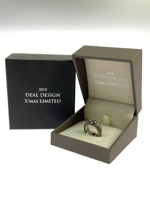 【中古品】 DEAL DESIGN ディールデザイン 2018 X'MAS LIMITED クリスマス リミテッド SVスパイククロスリング 925 【192-260713-KS-21-min】