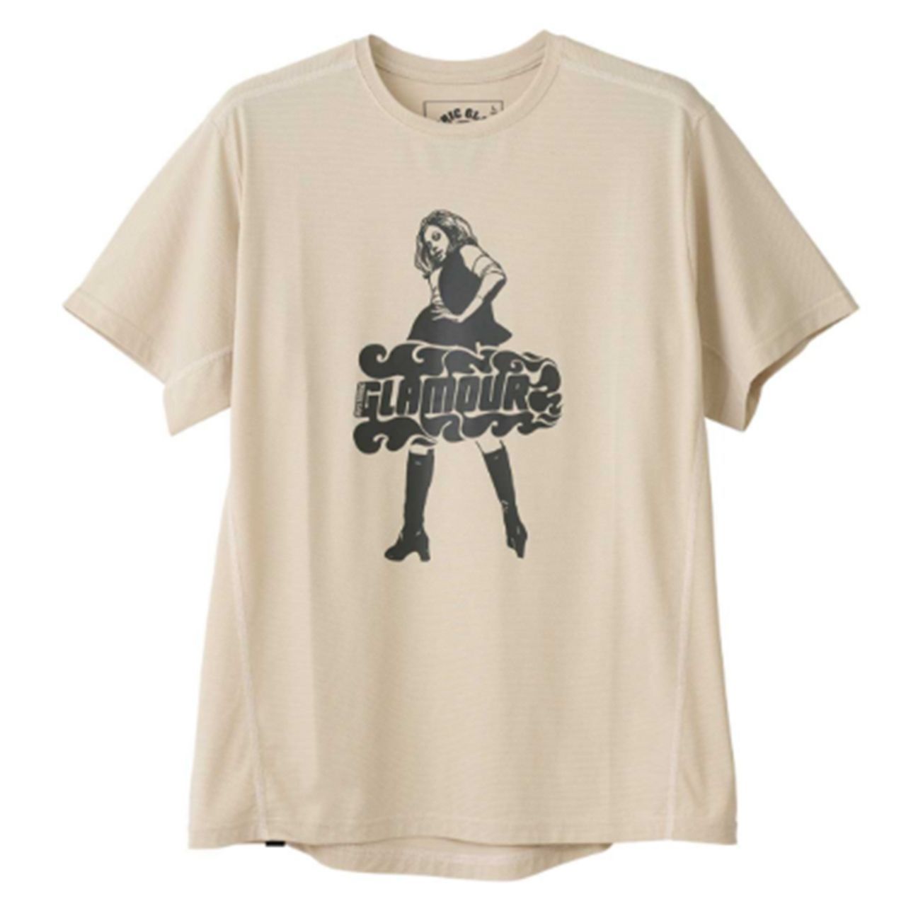HYSTERIC GLAMOUR ヒステリックグラマー VIXEN GIRL ファンクショナルTシャツ ベージュ 半袖Tee プリント ストリートファッション Y2K