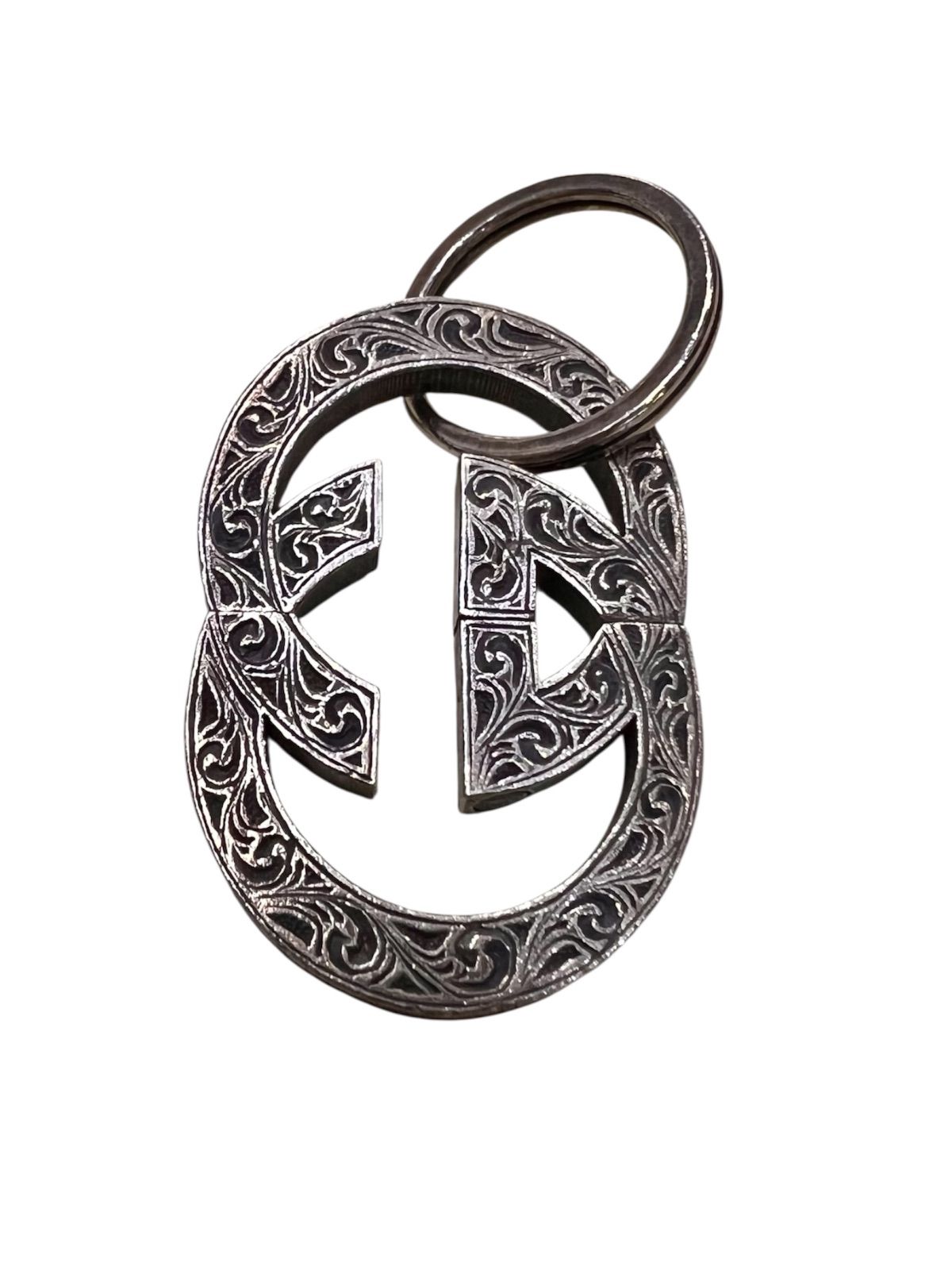 GUCCI グッチ　interlocking G engraved keyring 10,062円