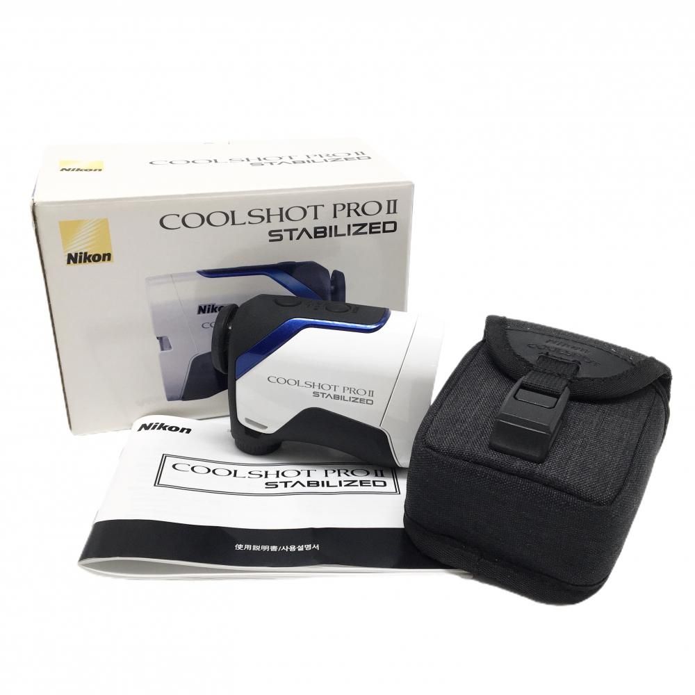 【美品】ニコン レーザー距離計 白 COOLSHOT PRO2 STABILIZED 通電確認済 ケース付 ゴルフ Nikon 23,595円