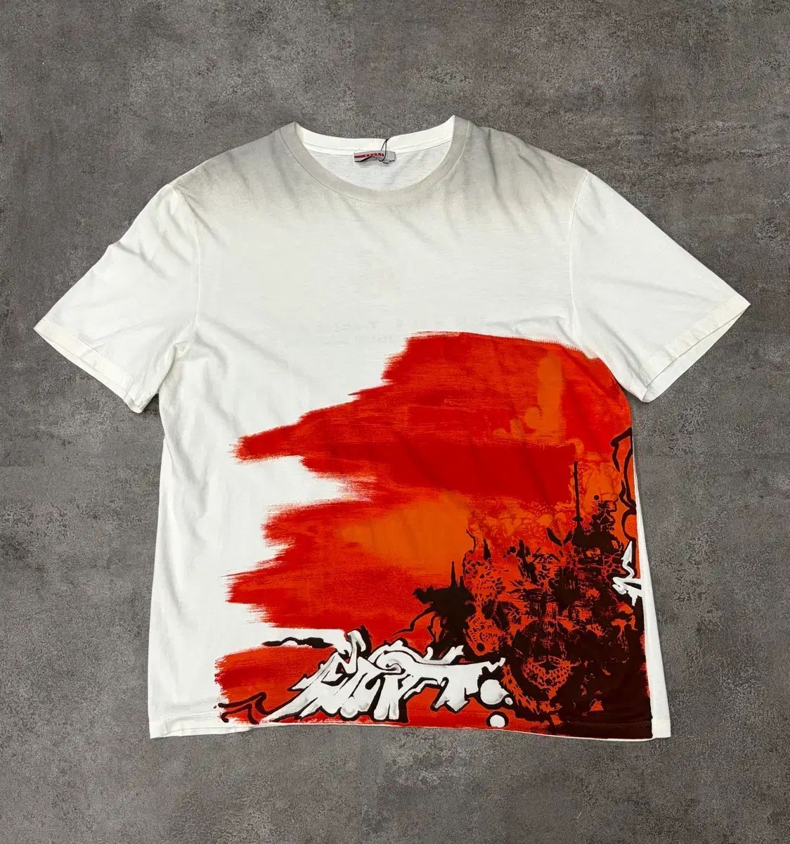 00s PRADA プラダ 半袖Tシャツ ポップアート プリンティング 2007年 生産